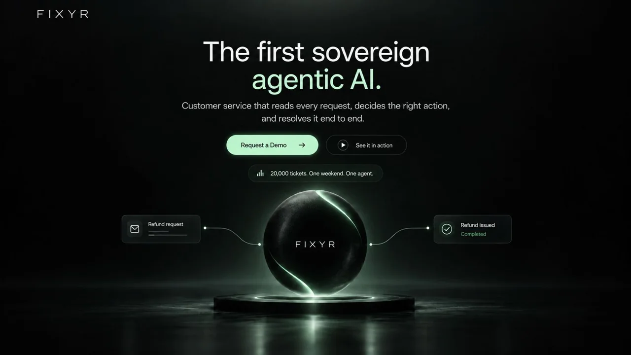 FIXYR: the first sovereign agentic AI, taking a refund request through to a refund issued
