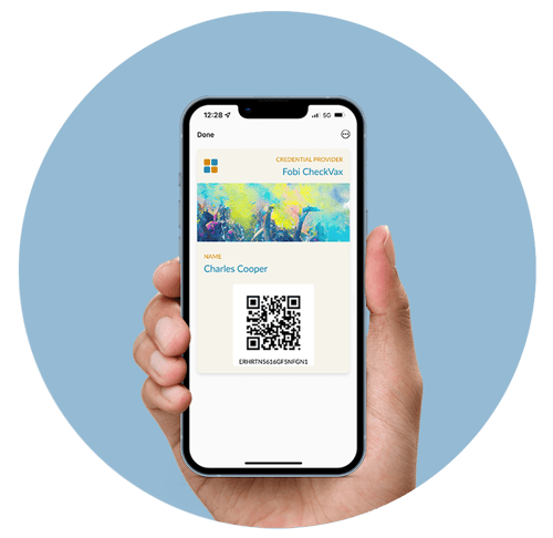 CheckVax pass user verification on phone CheckVax pass user verification on phone