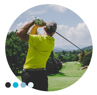 Golfer Shooting a Shot Golfer Shooting a Shot