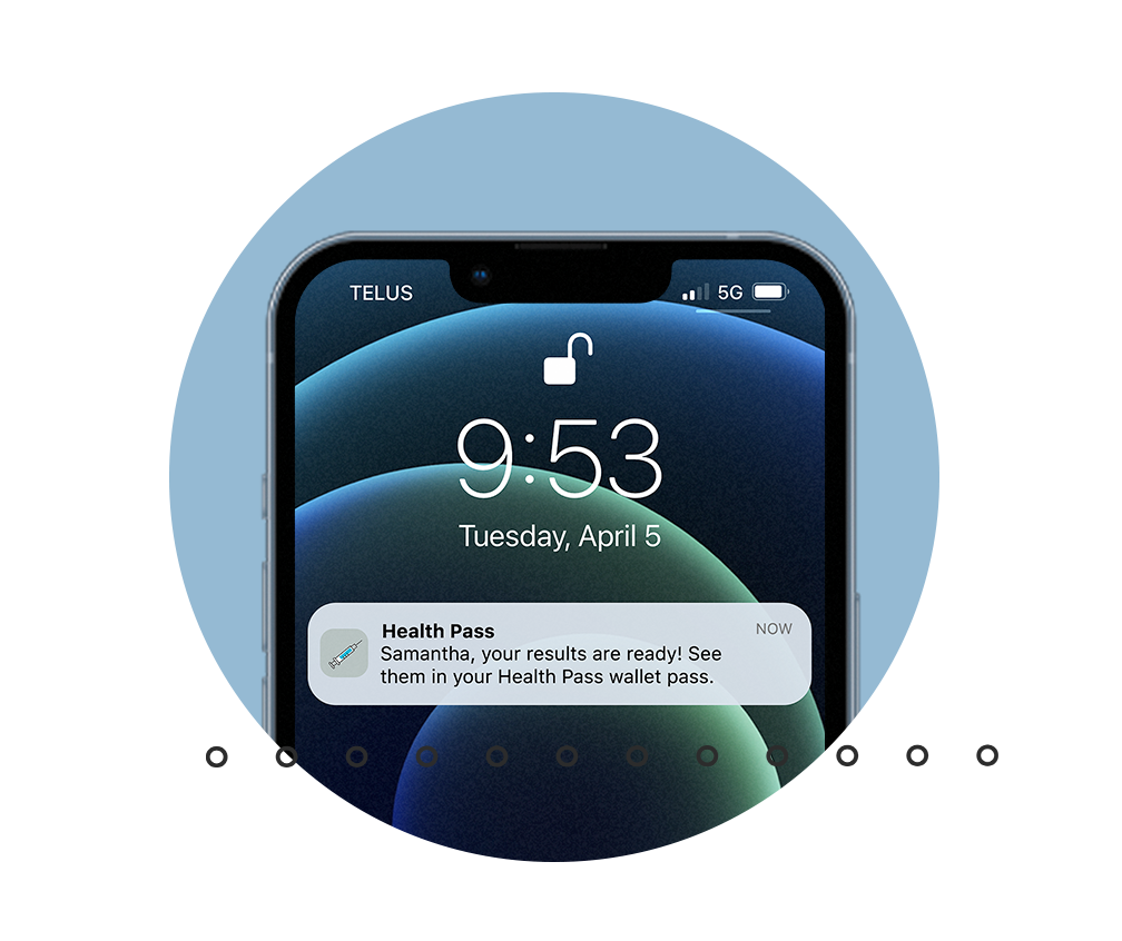 Notification shown in iphone
