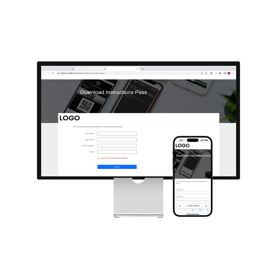 Wallet pass onboarding page