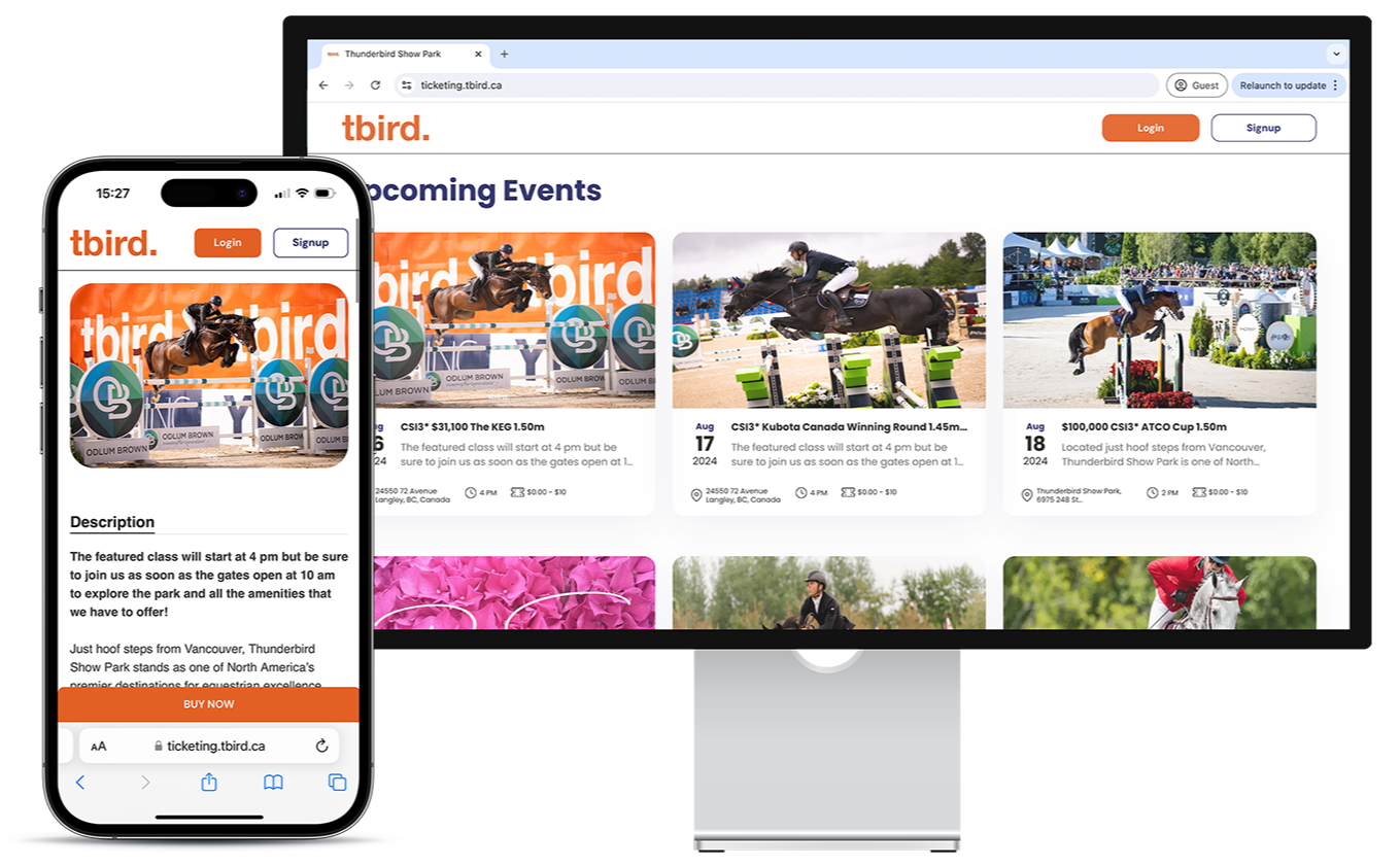 tbird Ticketing Platform